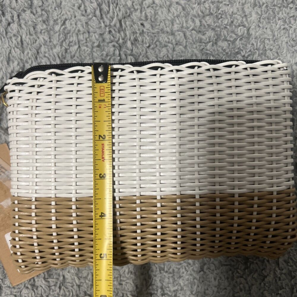 Squeeze De Citron Make Up Bag Boho Beachy Wicker - Picture 7 of 8